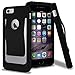 iPhone 6 Case, iPhone 6s Case, CellJoy [SLiM CLiP] Hybrid Case [Built in Belt Clip] [TPU] (Black) Protective Cover Skin