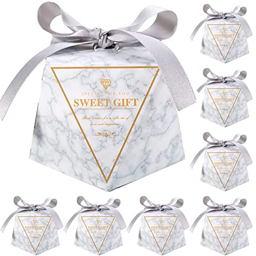 FayTun Caja de Regalos de Boda, 50 Piezas Cajas de Recuerdos de Boda, Cajas de Regalo para Invitados de Boda, Caja de Caramelos, para Boda, Fiestas, Bombones, Pequeños Regalos y Joyas Cover