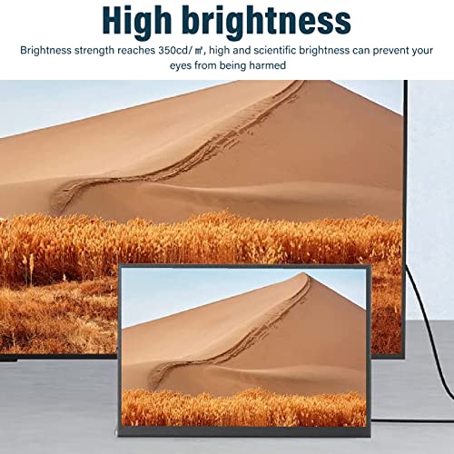 Tragbarer Monitor, 8,9 Zoll HD 1920 X 1200, 160°-Ansicht, LCD-Touchscreen, Kleiner Monitor, USB-C-HDMI-Display mit Lautsprecher, Externer Monitor für Laptop für Switch für Xbox – Bild 4
