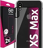 [2 Stück] 3D Schutzglas für die Rückseite kompatibel mit Apple iPhone XS Max, volle Abdeckung...