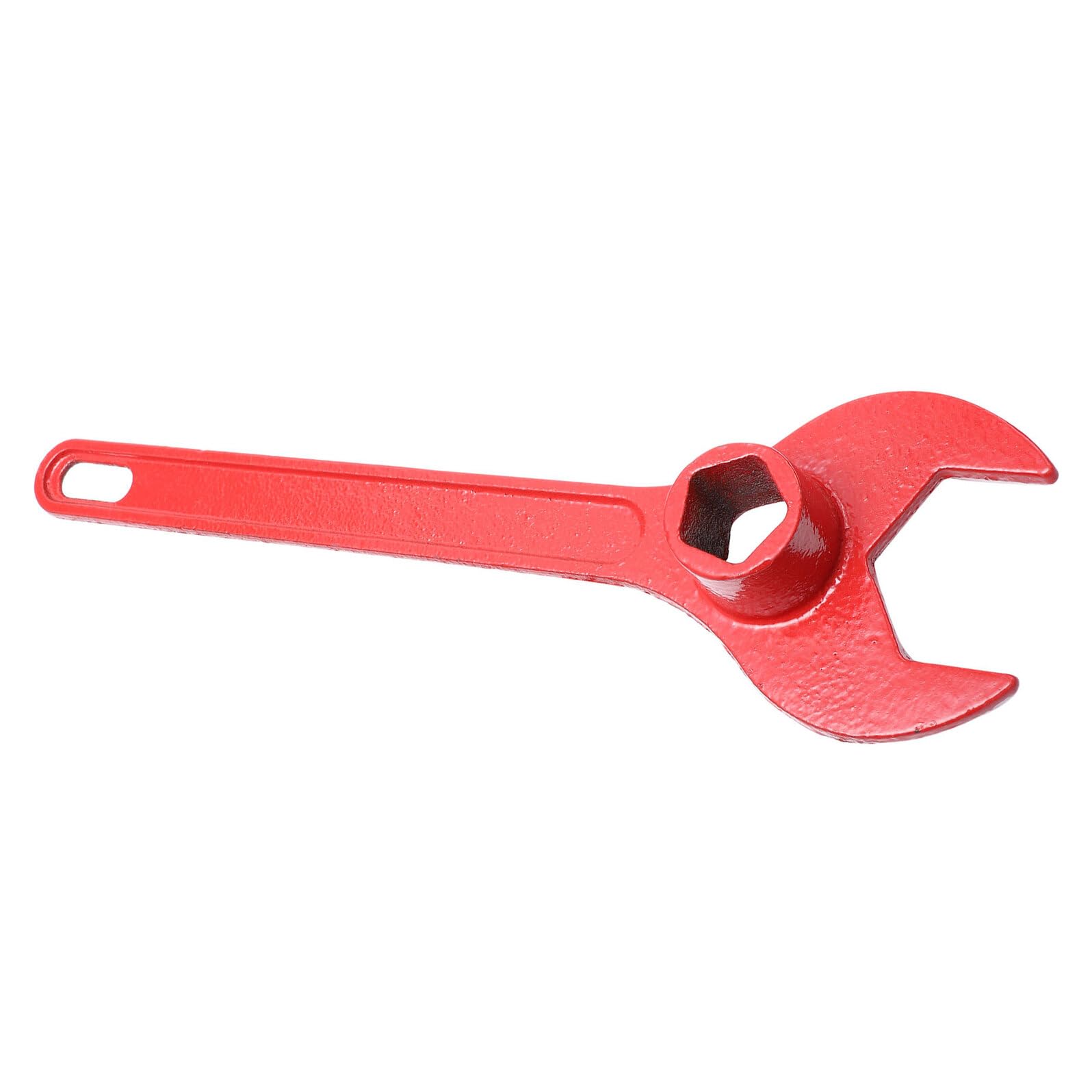 KOMBIUDA Llave para Boca de Incendios Grande Roja Herramienta Multifunción Hexagonal de Hierro Fundido Esmalte Resistente Intemperie Adecuado para Emergencias y Uso Hidrantes Exteriores