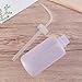 BAZEITFLOW 2pcs 250ml White Plastic Squeeze Wash Bottles with Angled Spout for Plant Watering and Lab Cleaning, Leak-resistant Handwashing Fluid Bottle for Industrial Use
