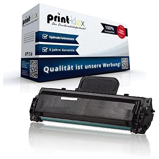 Print-Klex XXL Tonerkartusche kompatibel für Samsung SCX3000 SCX3200 SCX3200Series SCX3200W SCX3205 SCX3205W MLT-D1042S MLT-D104 MLT 104 Black Schwarz - Office Line Serie