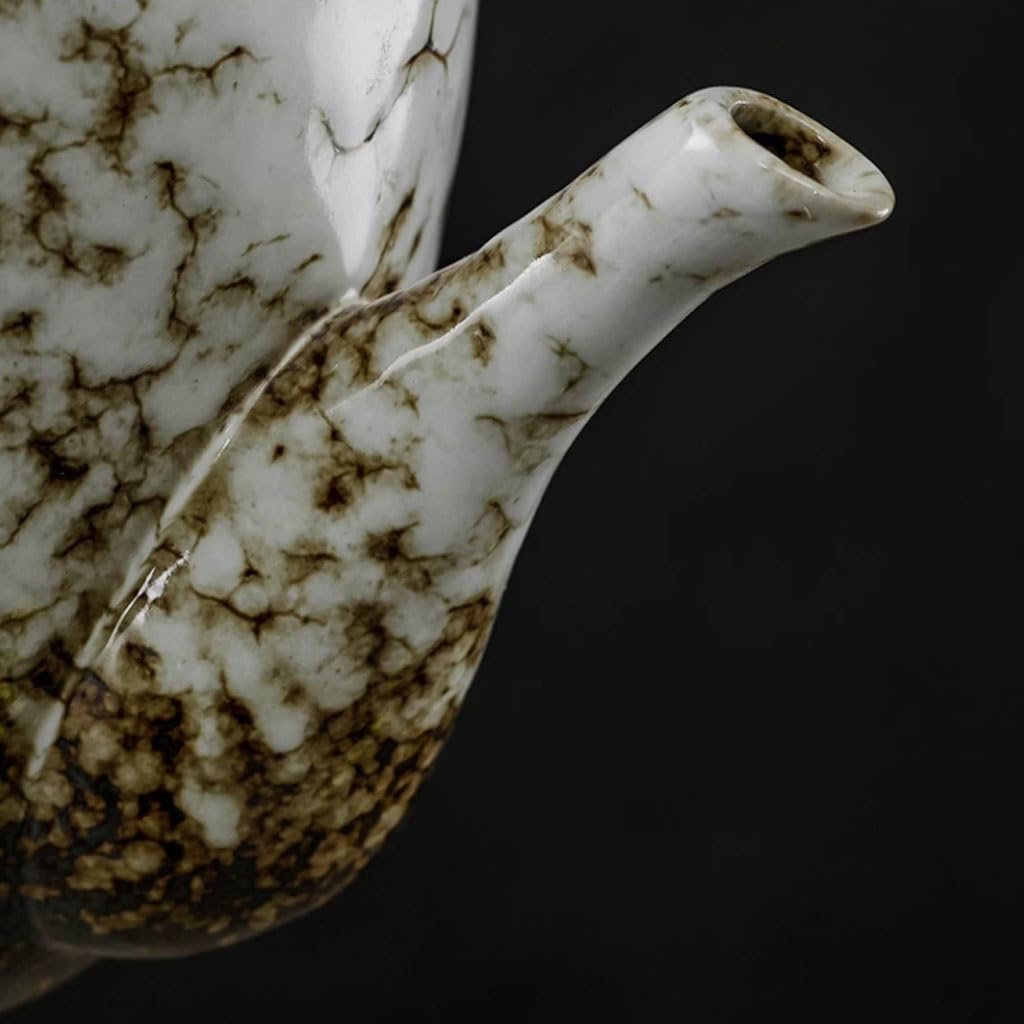 Ceramiczny dzbanek do herbaty z filtrem dla doskonałego parzenia herbaty, elegancki japoński styl, idealny do użytku domowego i biurowego, trwały i łatwy do czyszczenia