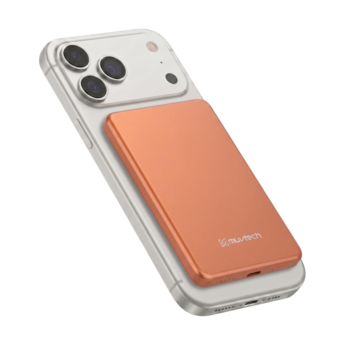 Muvtech Aeroslim Wireless Power Bank 5000mAh Fast Charging | Ultra-Slim, Flight-Friendly |Type-C in/Out, 20W Fast Wired Charging |Compatible with MagSafe iPhone, Samsung, Google Pixel & All Qi Devices-image-40