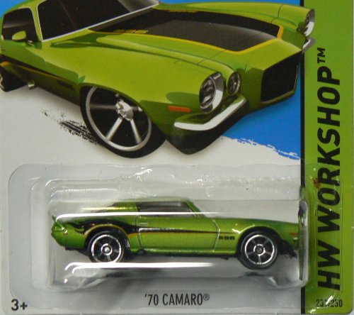 Hot Wheels 2014 Muscle Mania '70 Camaro Verde miniatura 2