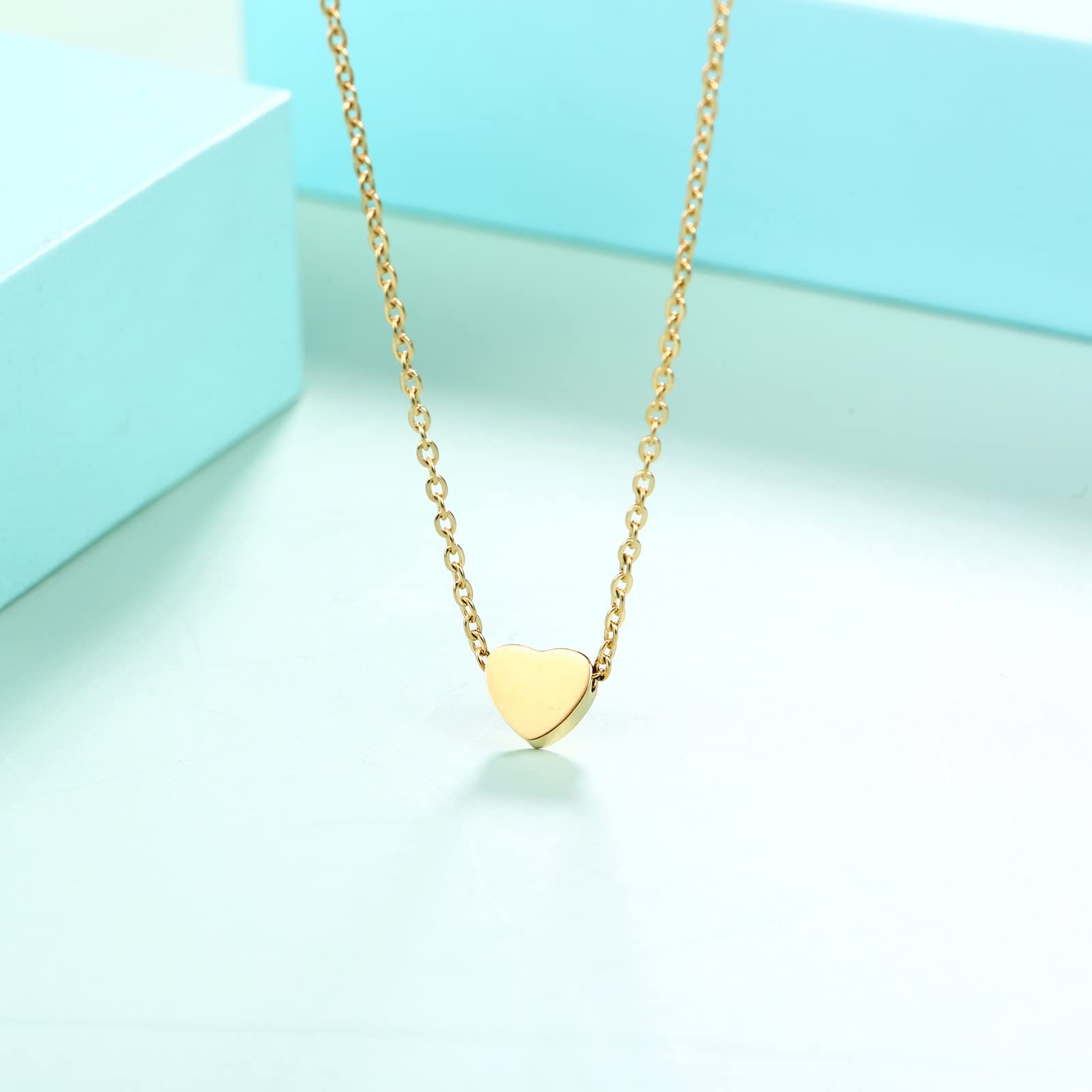 Daesar - Collar Cenizas,Collar Cenizas Acero Inoxidable Collar Cenizas Corazon Collar Cenizas Plata