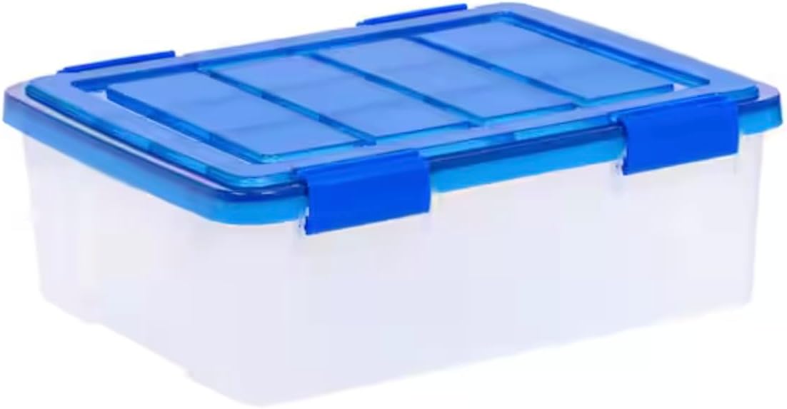 Clear Plastic Storage Box with Lid, 26 Qt. ZH02604