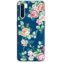 Mixroom Cover Per OPPO A91: Custodia In TPU Morbida Con Fantasia Ricamo Turchese – Originale E Colorata - 3