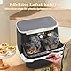 Spritzschutz für Ninja Foodi Flexdrawer 10,4 L Heißluftfritteuse AF500EU, Ninja Heißluftfritteuse Zubehör, Air Fryer Accessories Ninja AF500EU, Wiederverwendbar Faltbarer Silikon Spritzschutz Zubehör