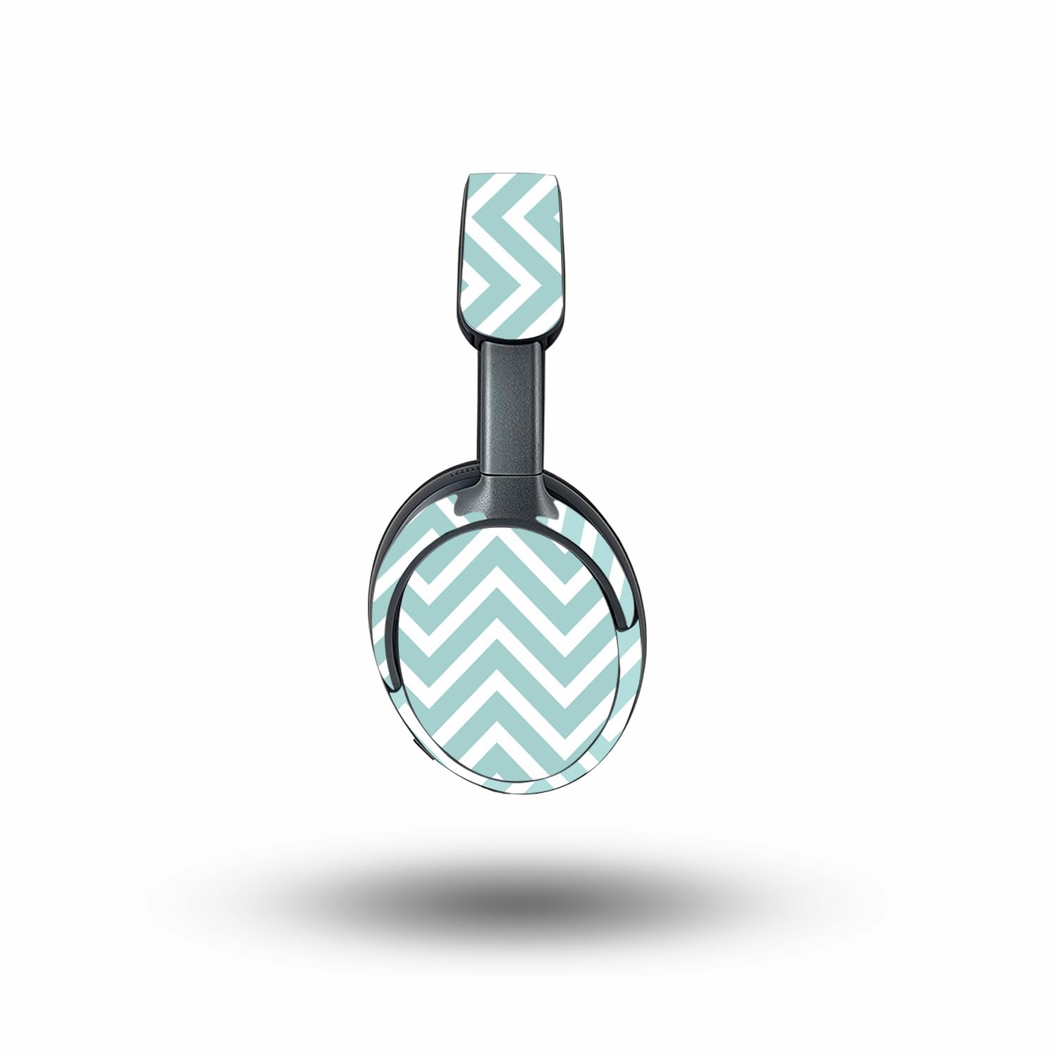 MightySkins Skin Compatible with Bose QuietComfort Ultra - Aqua Chevron | Protective, Durable, and Unique Vinyl Decal wrap Cover | Easy to Apply, Remove, and Change Styles