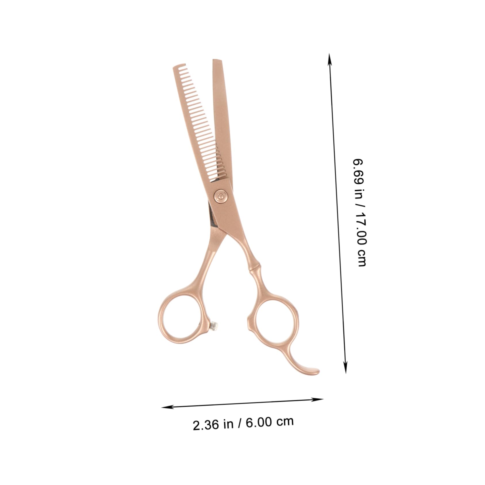 Tijeras de Corte de Pelo 6 Pulgadas de Acero Inoxidable Dorado | Pack de 2 Piezas, Uso en Barbería y Hogar, Diseño Elegante para Recortar Distintos Peinados
