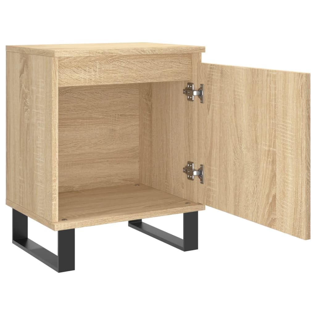 Eleganter Nachttisch aus Holzwerkstoff mit Staufach und robuster Tischplatte für Wohnzimmer und Schlafzimmer, feuchtigkeitsbeständig und stabil