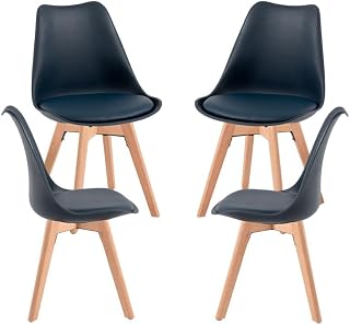 Regalos Miguel - Packs Sillas Comedor - Pack 4 Sillas Synk Basic - Azul Oscuro
