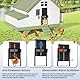 Shikha Automatische Hühnerklappe Solar, Aluminum Hühnerklappe mit Wasserdicht LED Display, Timer, Lichtsensor, Fernbedienung, Elektrische Hühnerstalltür Hühnertür, Intelligenter Einklemmschutz & Alarm