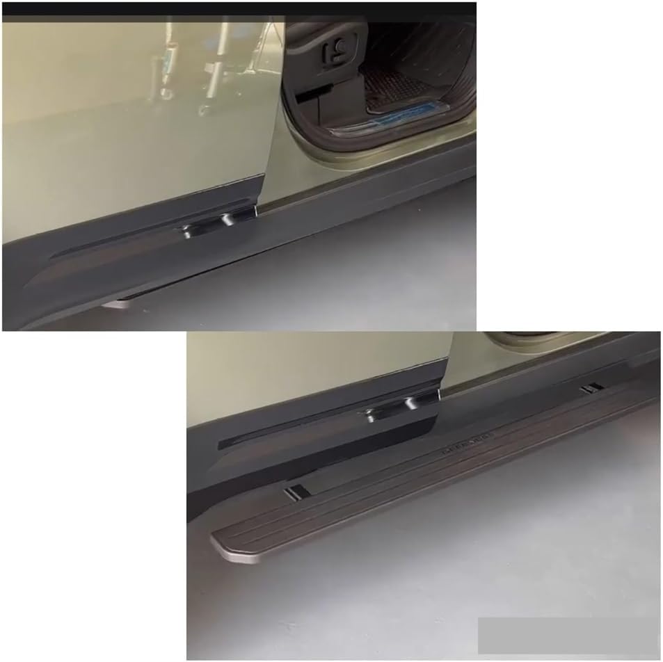 Electric Power Side Step Running Board Compatible with Land Rover Defender 110 – Automatic Retractable Aluminum Welcome Pedal SUV Exterior Off-Road Accessories Kit