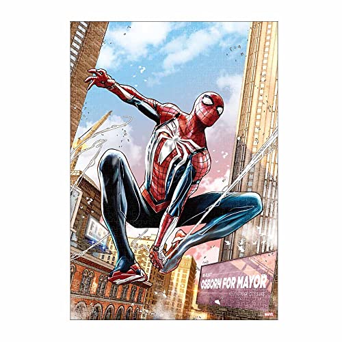 テンヨー(Tenyo) 【日本製】 1000ピース ジグソーパズル マーベル スパイダーマン Spider-man (51x73.5cm) R-1000-638 のり付き ヘラ付き サービスカード付き