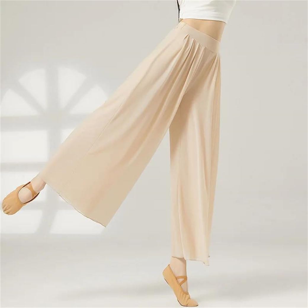 Women's Classical Dance Practice High Waist Wide-Leg Flowing Fairy Gauze Teacher Dance Pants