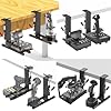2 Set The Desk Mount for The Flight Sim Game Joystick, Throttle and Hotas Systems Compatible with Logitech X56, X52, Thrustmaster T-Flight Hotas,Thrustmaster T.16000M, Thrustmaster TCA,Wining orion 2