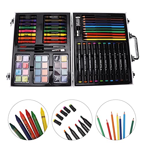 Kit de ferramentas de pintura infantil Alvinlite Conjunto de desenho com giz de cera para crianças K