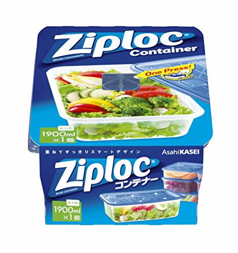 ジップロック コンテナー 長方形 1900ml 1個入