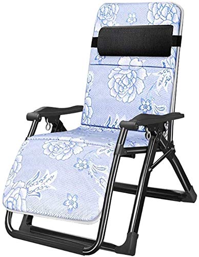 Chaise Longue Zero Gravity avec Coussin pour Jardin et Patio