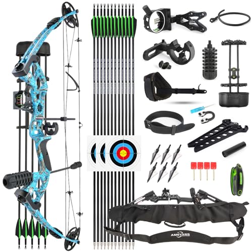 Kit Arco Compound 30-55lbs Regolabile (Blu)