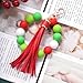 HOVEOX 18 Pieces Artificial Leather Tassel Faux Leather Tassel Bulk Keychain Tassels for Handbag Keychain and Craft