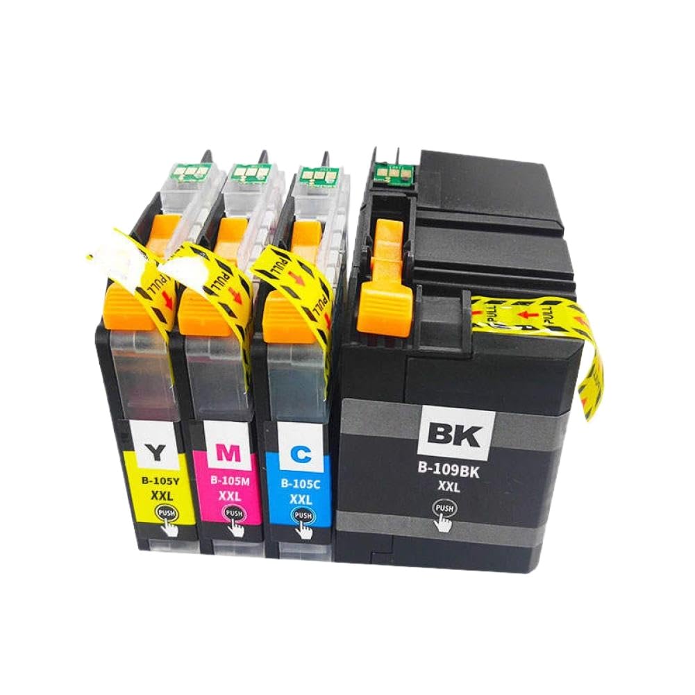 Cartouche d'encre Compatible avec l'imprimante LC109 LC105 MFC-J6520DW MFC-J6720DW MFC-J6920DW(1Set)