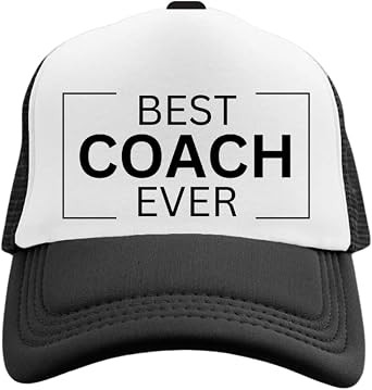 Best Coach Ever Trucker Hat Coach Gift Black