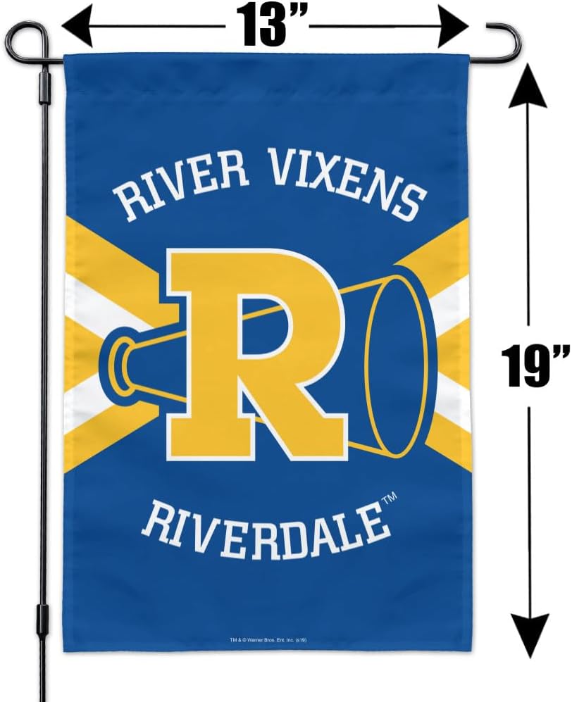 Riverdale River Vixens Cheer Logo Garden Yard Flag