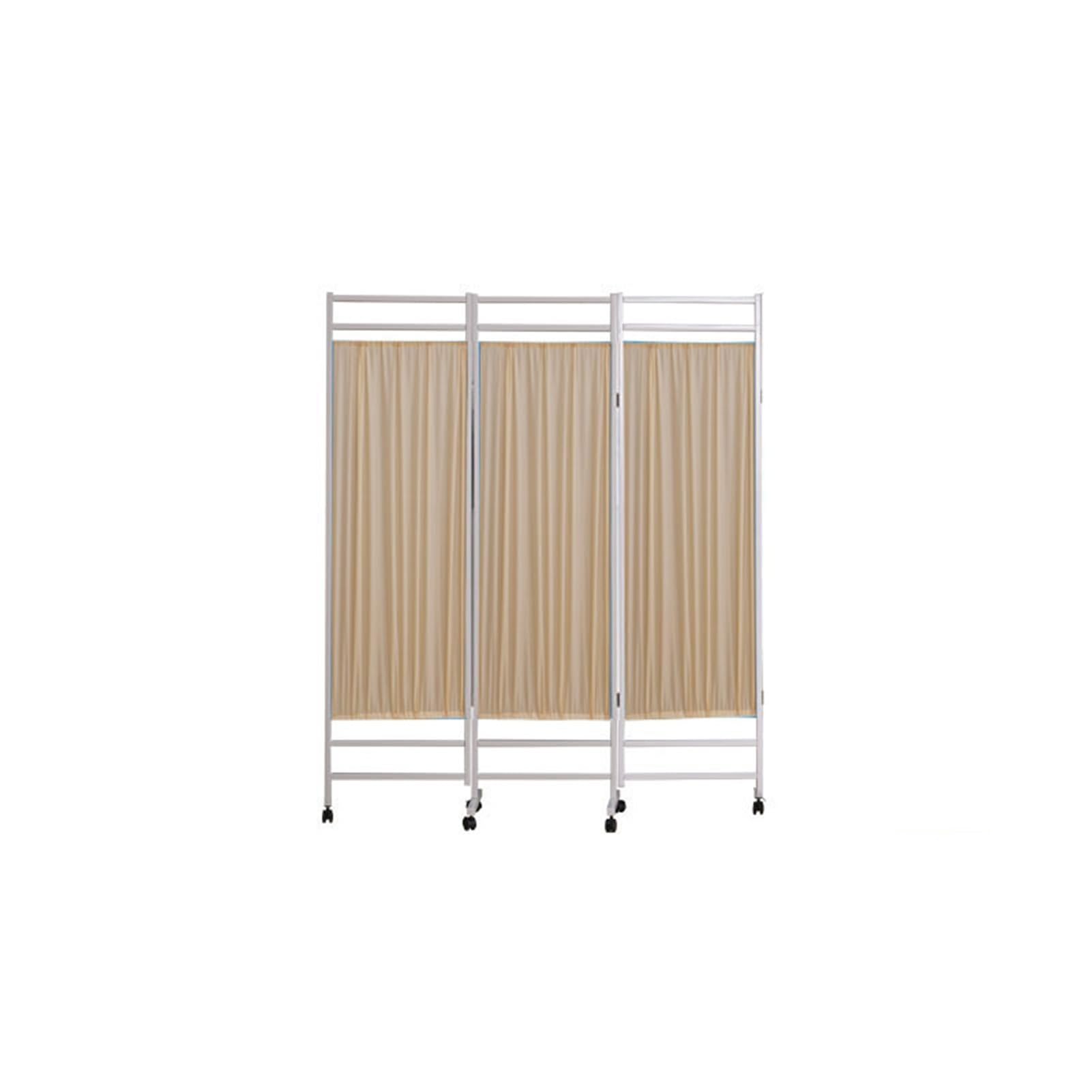 Séparateur de pièce pliable pour bureau à domicile et chambre | Paravent mobile marron