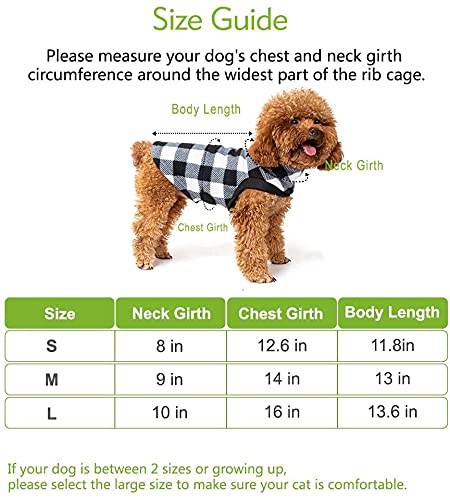 Expawlorer Plaid Cat Sweater - Pet Clothes Cat Puppy Vest Warm Fleece Hoodie For Cats, Fall And Cold Winter Coat Pullover Design, Buffalo Checked Sweatshirt Clothing Also For Small Dogs #TOP4