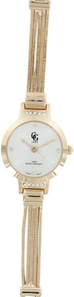 Gg Luxe Femme - Montre Femme Acier Rose G Luxe Mvt Citizen Strass