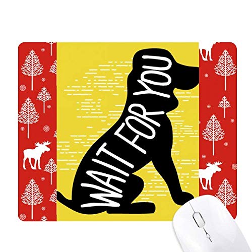 Chien noir animal silhouette noël bois naturel décoration intérieur style forêt woods