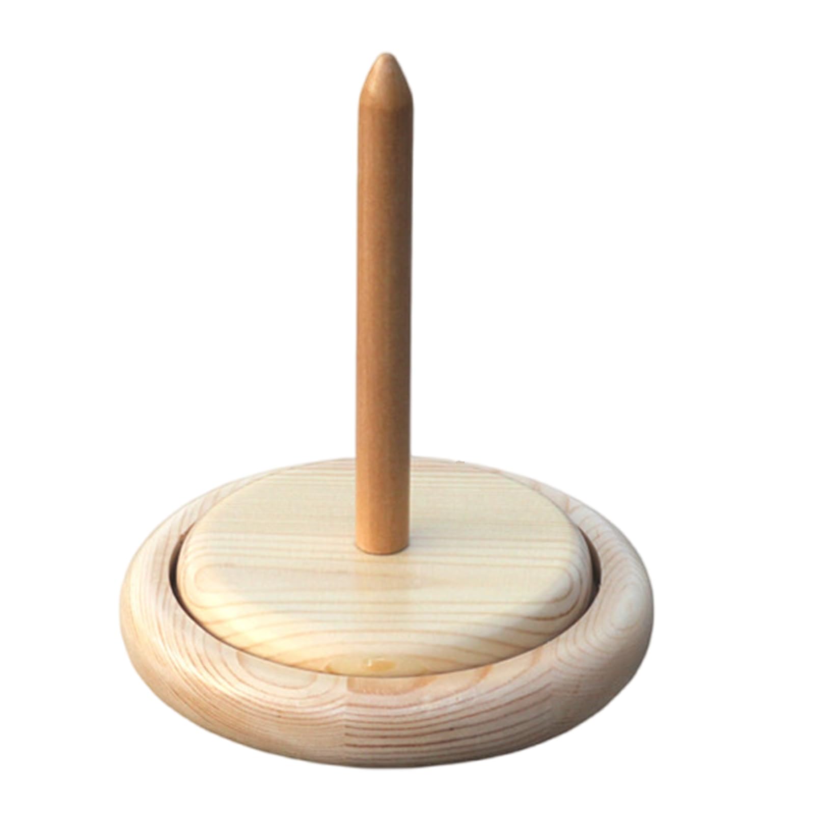 Kalttoy Wood Yarn Dispenser Desktop Rotating Yarn Holder Portable Spool Holder Stand for Knitting and Crochet Project