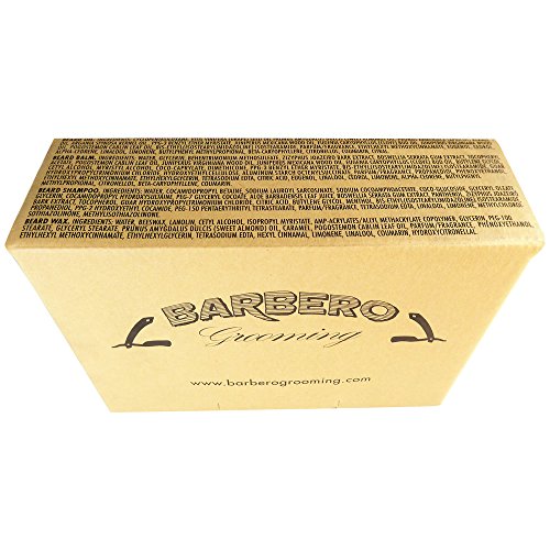 Barbero Grooming Beard Care Kit Oil, Balm, Shampoo, Wax, Thickening Serum #TOP7