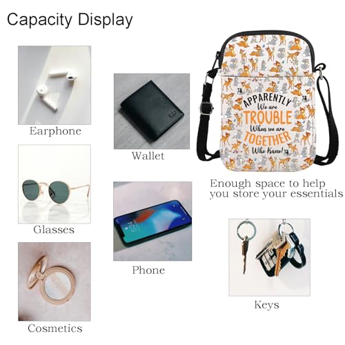 TGBJE Deer and Thumper Crossbody Bag Deer Fans Gifts Bunny Lover Grocery Bag Cartoon Movie Characters Gift4