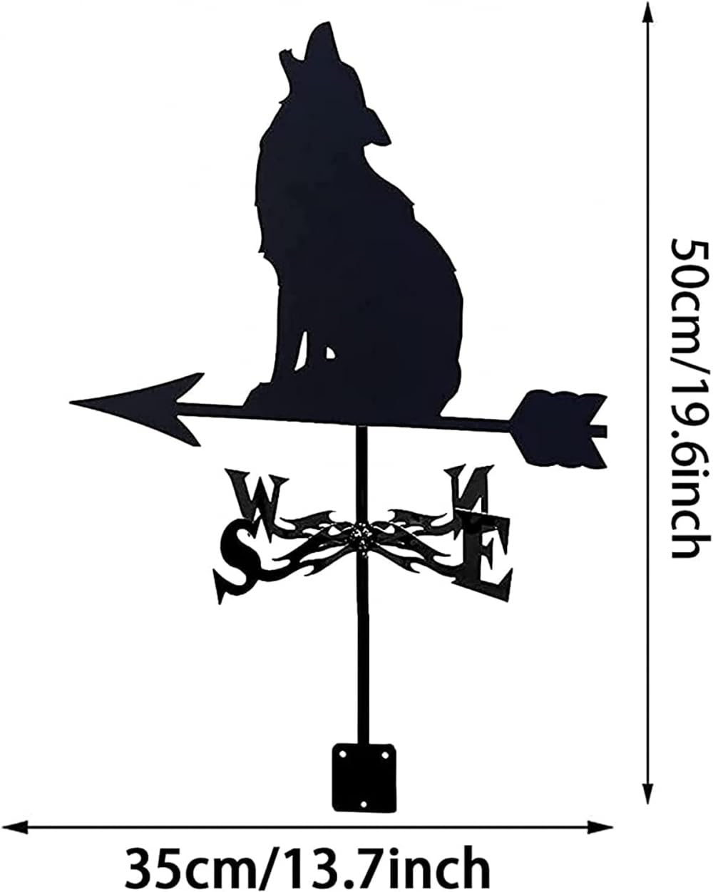 Weathervane Vane Measurement Tools Retro Wind Direction Indicator Stawn Creative Garden Stake Vane