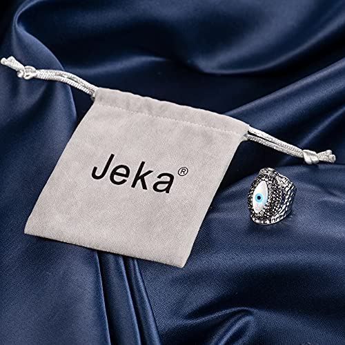 Jeka Evil Eye Ring Jewelry Hippie Punk Cool Rings Mal De Ojo Turkish Protection3
