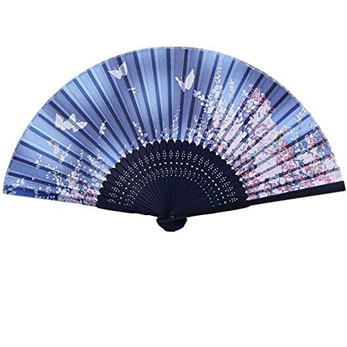 Simulation Silk Cloth Folding Manual Fan for Lady Summer