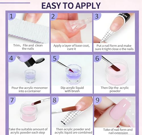 Kit Acrílico para Uñas para Principiantes con Polvo y Líquido miniatura 2