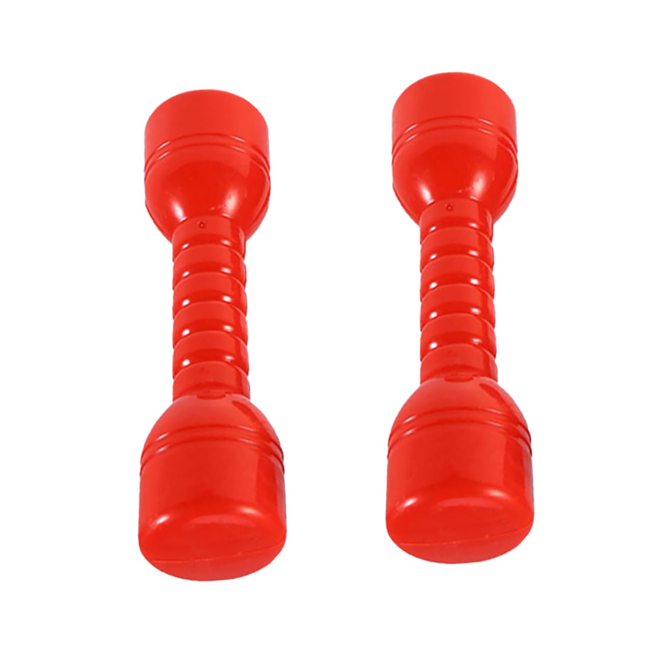 VICASKY 2pcs Ergonomic Boys and Girls Plastic Dumbbells Exercise for Kindergarten Hand Eye Coordination Barbells