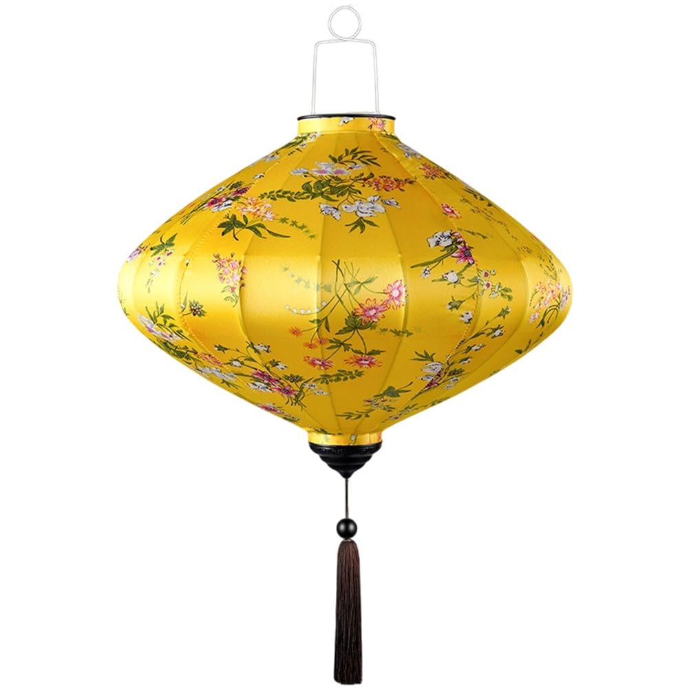 Baokuan Vietnamese Hanging Lantern Chinese Decorative Satin Lantern for Wedding Party Garden Festival Ambiance Traditional Craftsmanship Outdoor Decor