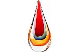 Exquisite Red Murano Sculpture by Yao Yuan: A Timeless Masterpiece for Your Living Room