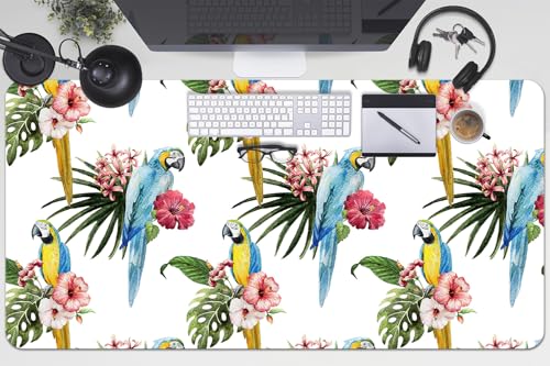 Sous-main de bureau grand format pour le télétravail à la maison avec décor exotique