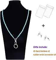 Vista 165 de Cordón para mujer, cordones con cuentas para tarjetas de identificación, soporte para profesores, llavero y correa para collar para mujeres y niñas