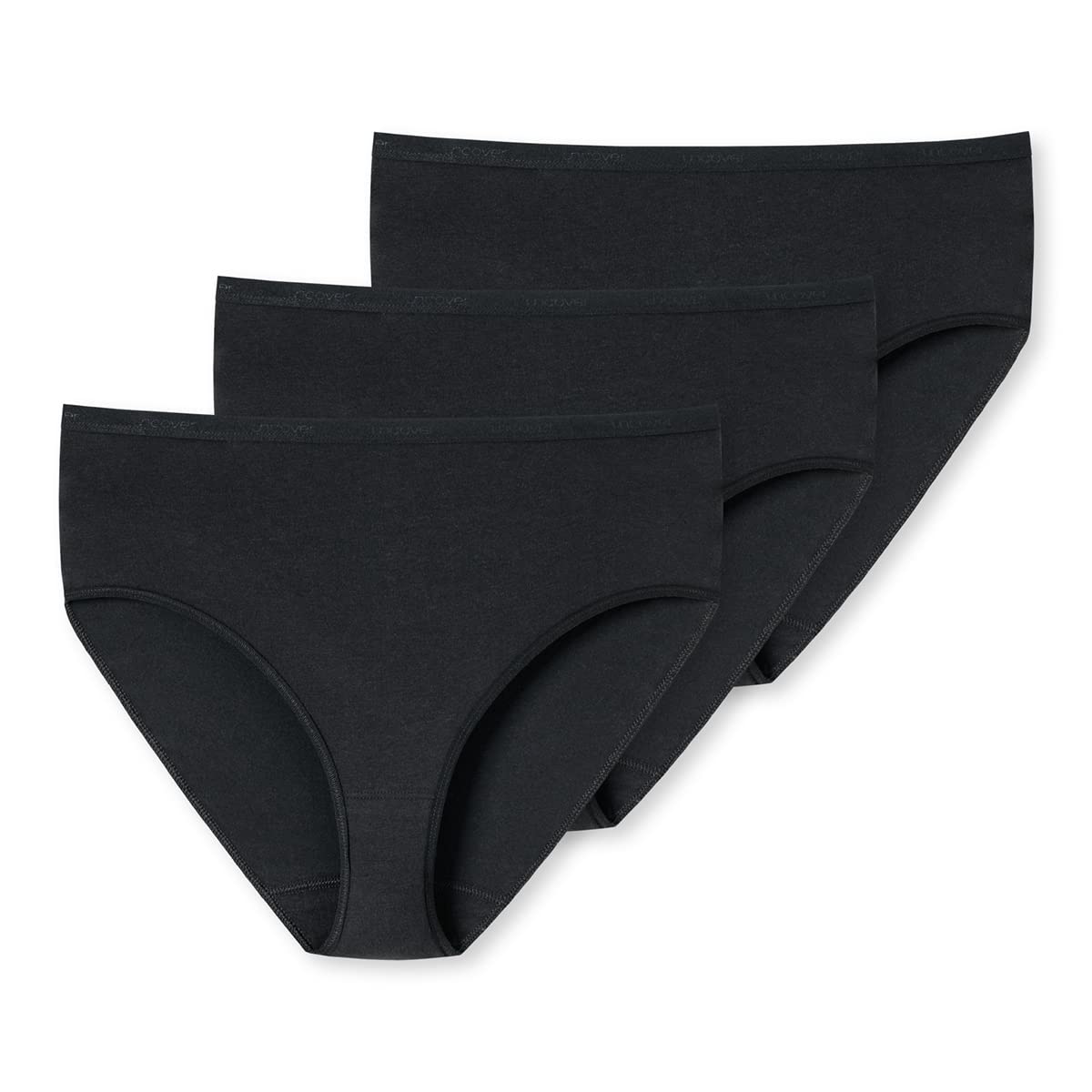 Schiesser Uncover Women's Underwear (Pack of 3), 3 x Black, S