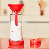 Tapioqueira Polvilhador para Tapioca 2 em 1 Peneira e Armazenador – Polvilhador, Peneira para Farinha Ideal para Tapioca, Panquecas, Beiju e Receitas Saudáveis Premium (CORES SORTIDAS)