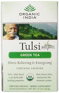 Organic India, Tea Tulsi Green Organic, 18 Count